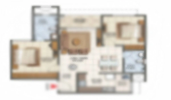 3.5 BHK Type 1 Floor Plan
